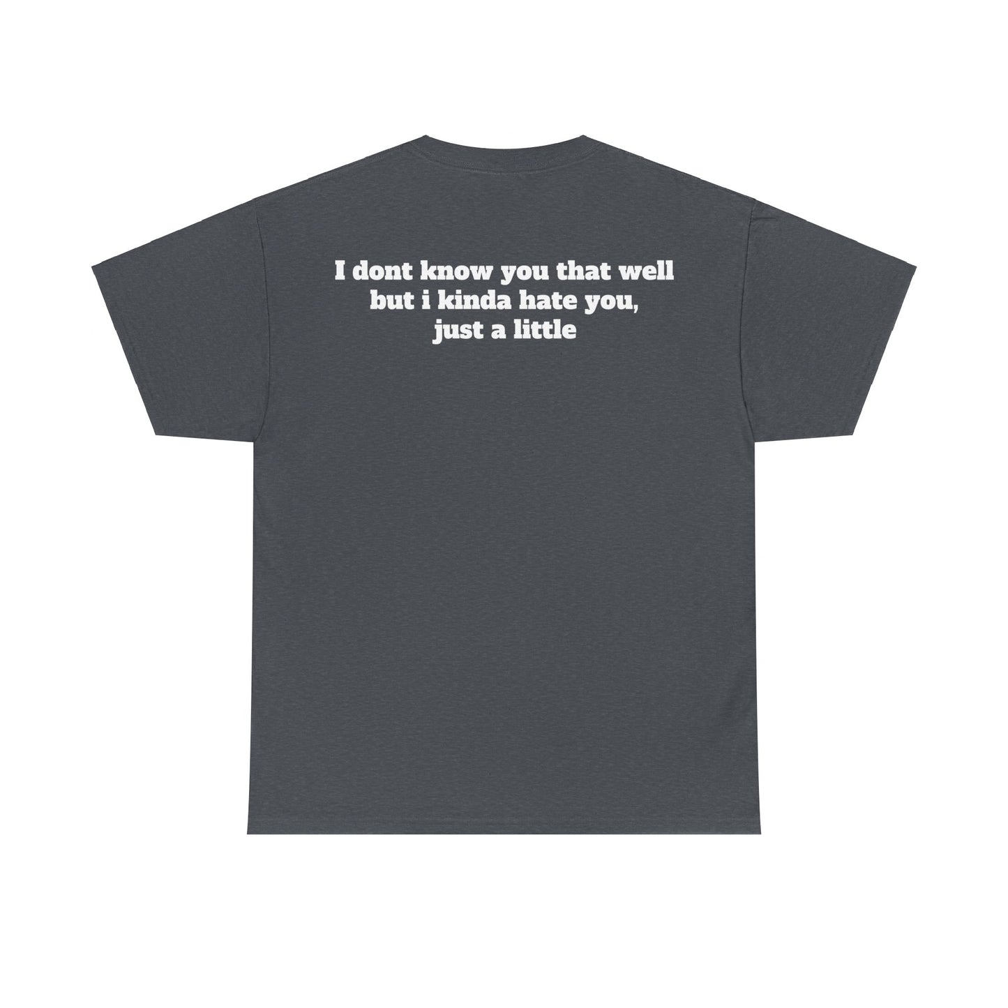 Dont know you but kinda hate you Unisex Heavy Cotton Tee