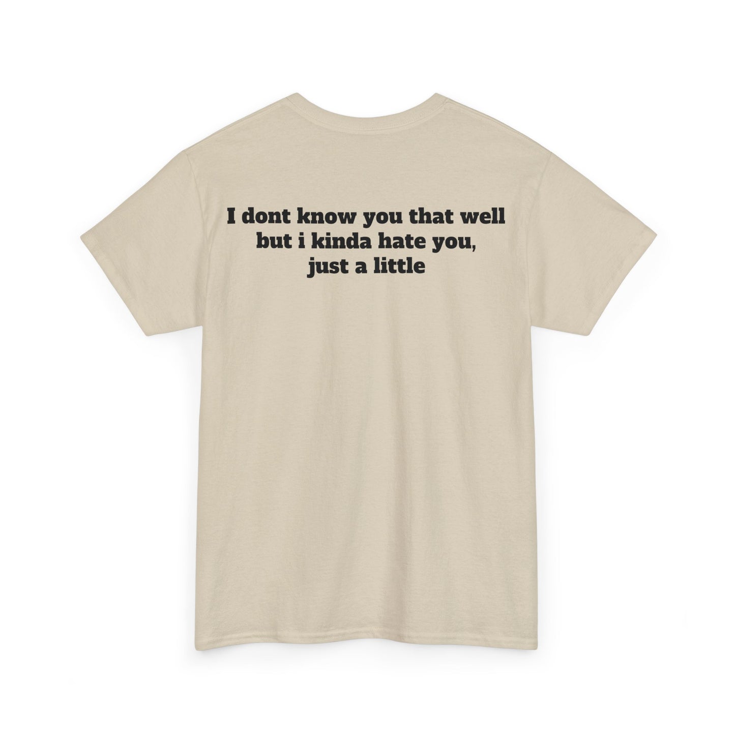 Dont know you but kinda hate you Unisex Heavy Cotton Tee