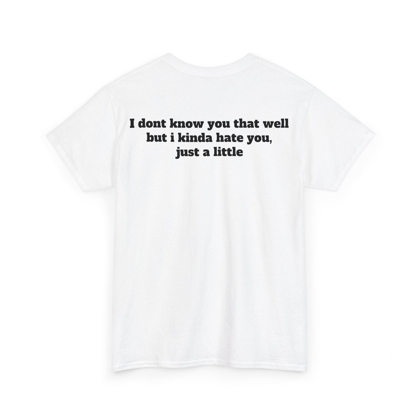 Dont know you but kinda hate you Unisex Heavy Cotton Tee