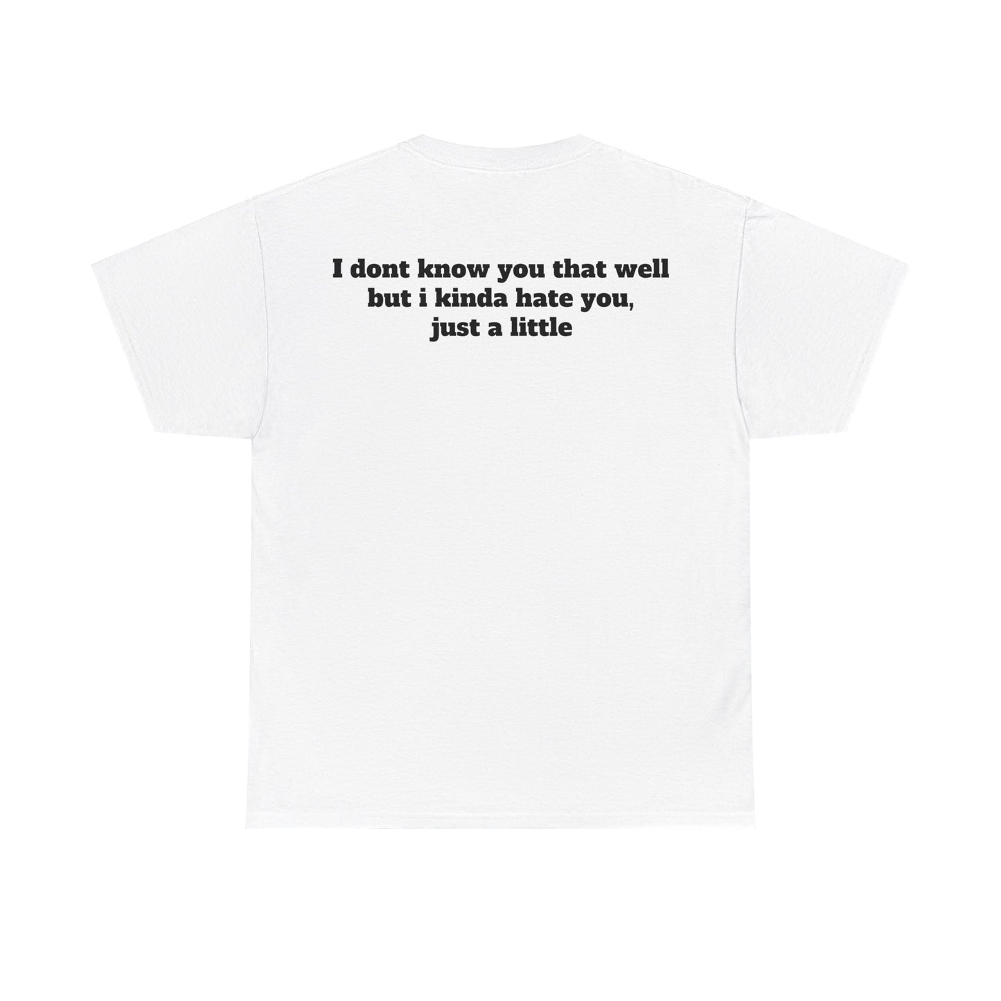 Dont know you but kinda hate you Unisex Heavy Cotton Tee