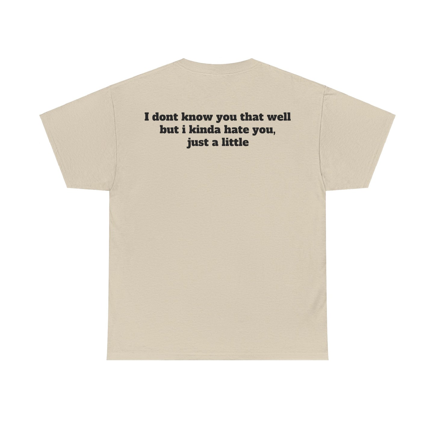 Dont know you but kinda hate you Unisex Heavy Cotton Tee