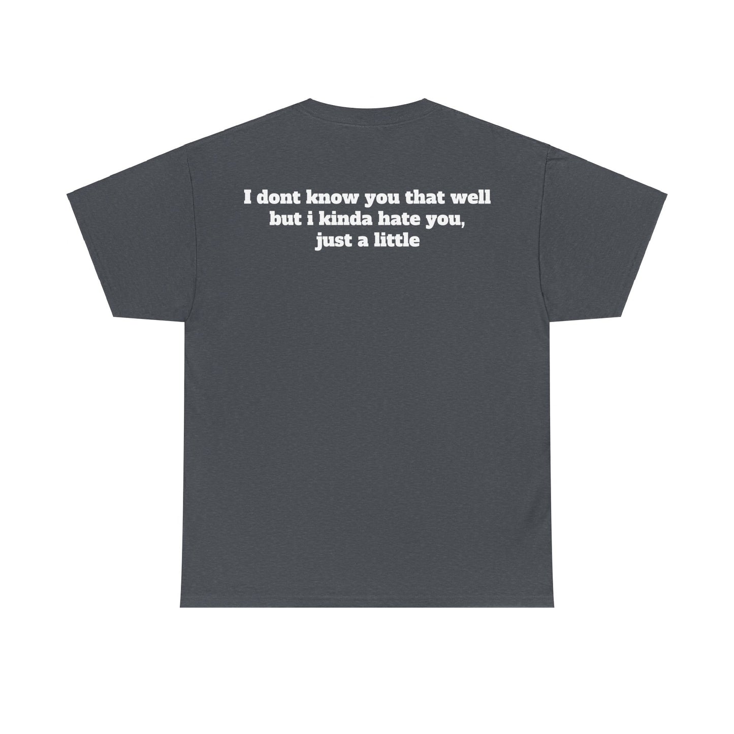 Dont know you but kinda hate you Unisex Heavy Cotton Tee